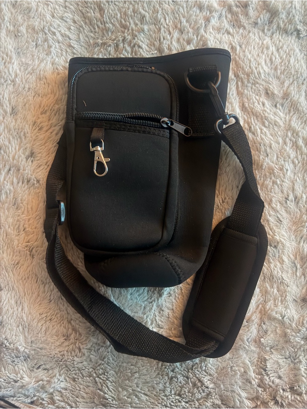 Black Crossbody cup Bag - Compact Everyday Carry